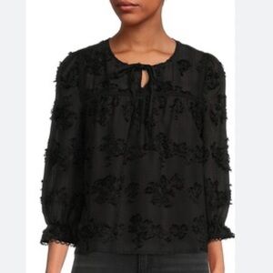 Saks Fifth Avenue Black Blouse